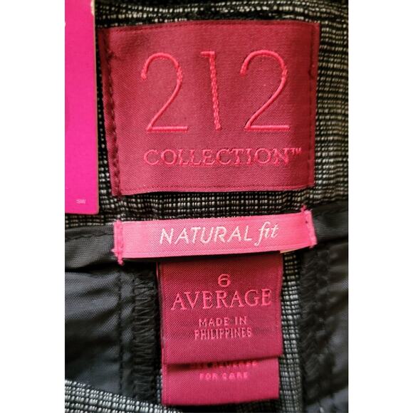 NWT 212 Collection Black Straight Leg Natural Fit Dress Pants Size 6 Avg - Picture 9 of 10